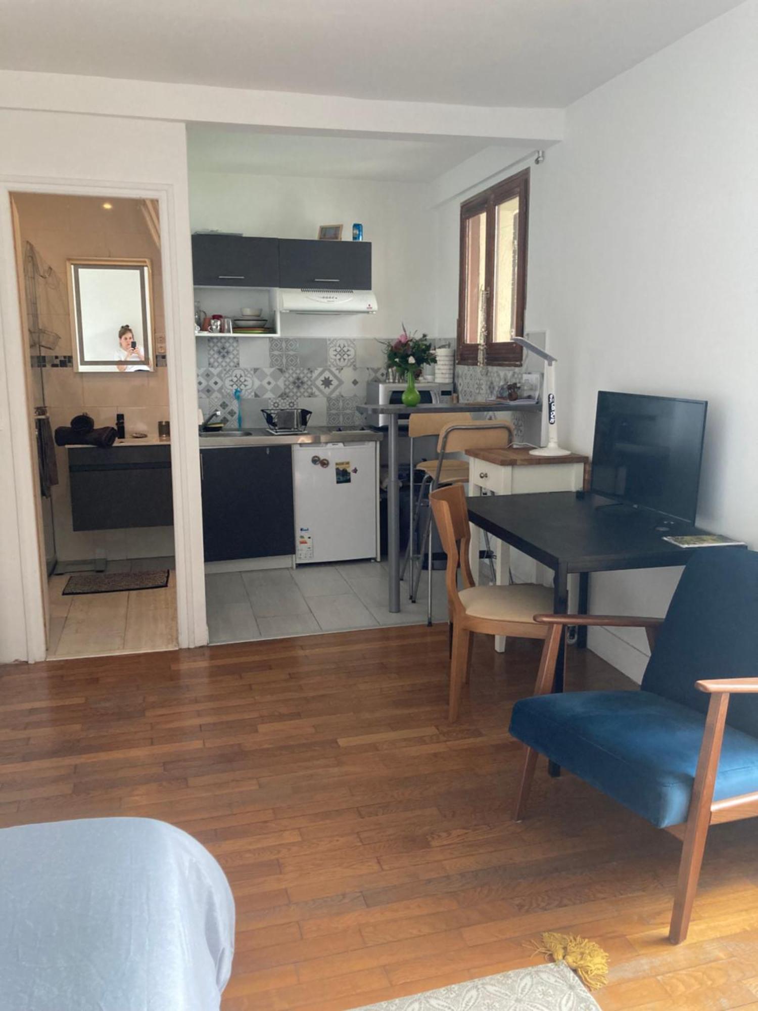 Studio Avec Terrasse Sur Jardin Фонтене-су-Боа Екстериор снимка
