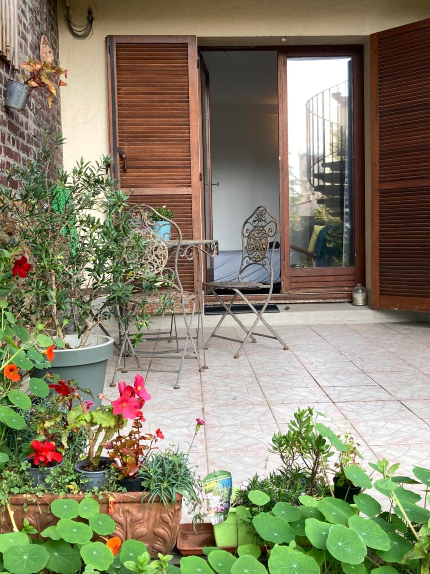 Studio Avec Terrasse Sur Jardin Фонтене-су-Боа Екстериор снимка